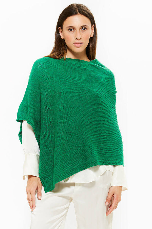 ponchetto lana merino cashmere