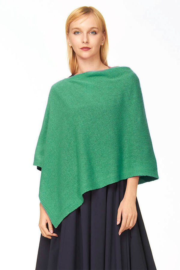 ponchetto lana merino cashmere
