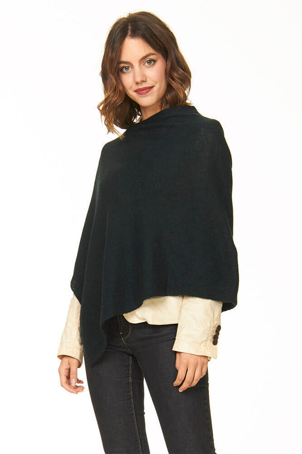 ponchetto lana merino cashmere