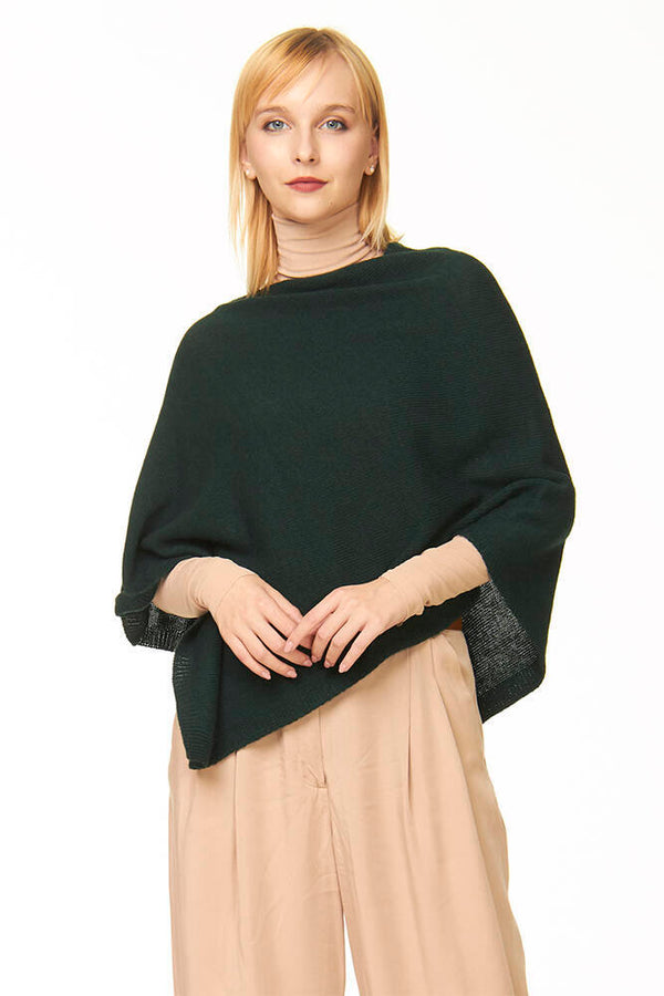 ponchetto lana merino cashmere