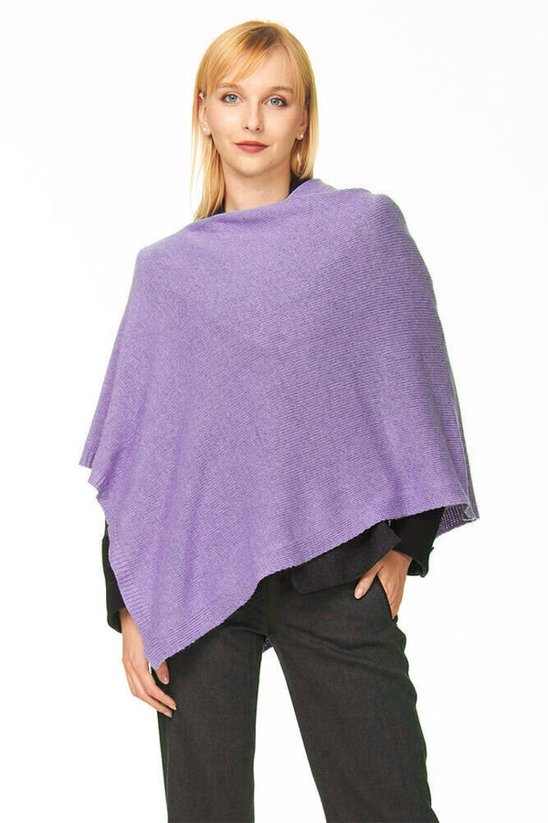 ponchetto lana merino cashmere