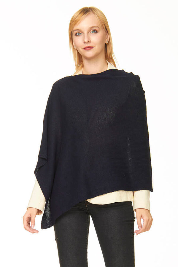 ponchetto lana merino cashmere