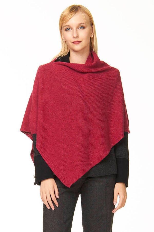 ponchetto lana merino cashmere