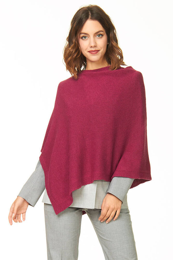 ponchetto lana merino cashmere