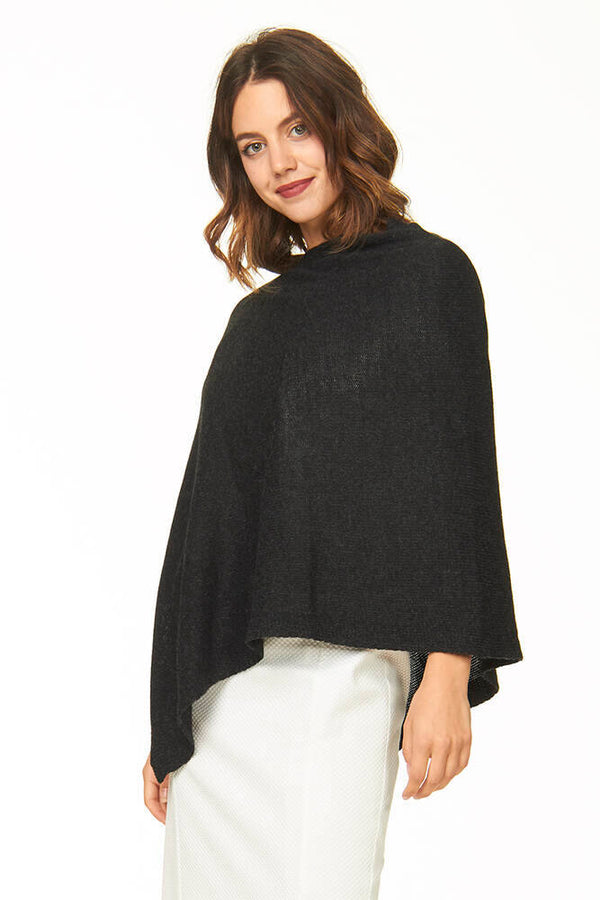 ponchetto lana merino cashmere