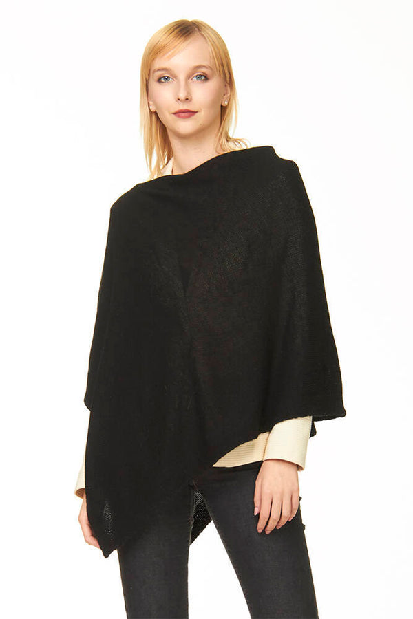ponchetto lana merino cashmere