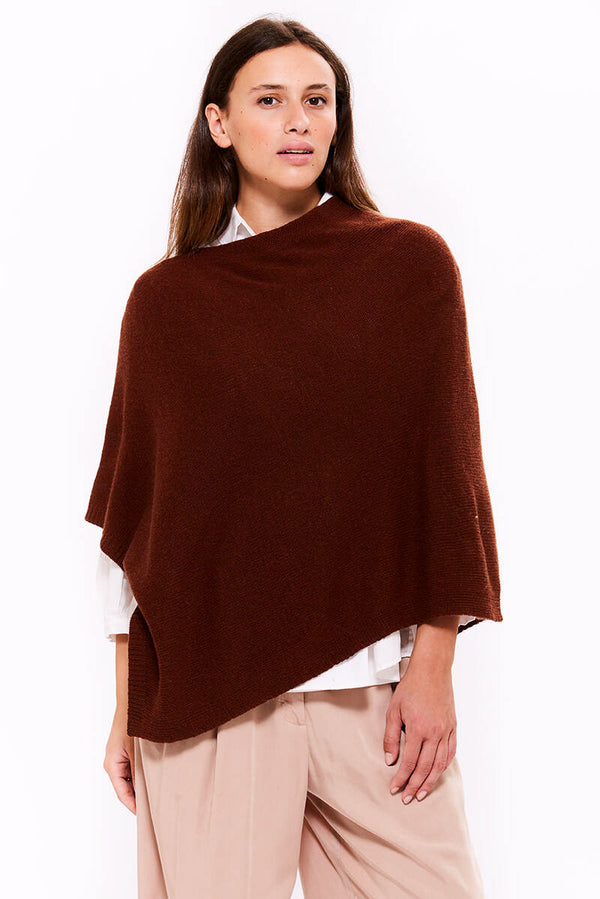ponchetto lana merino cashmere