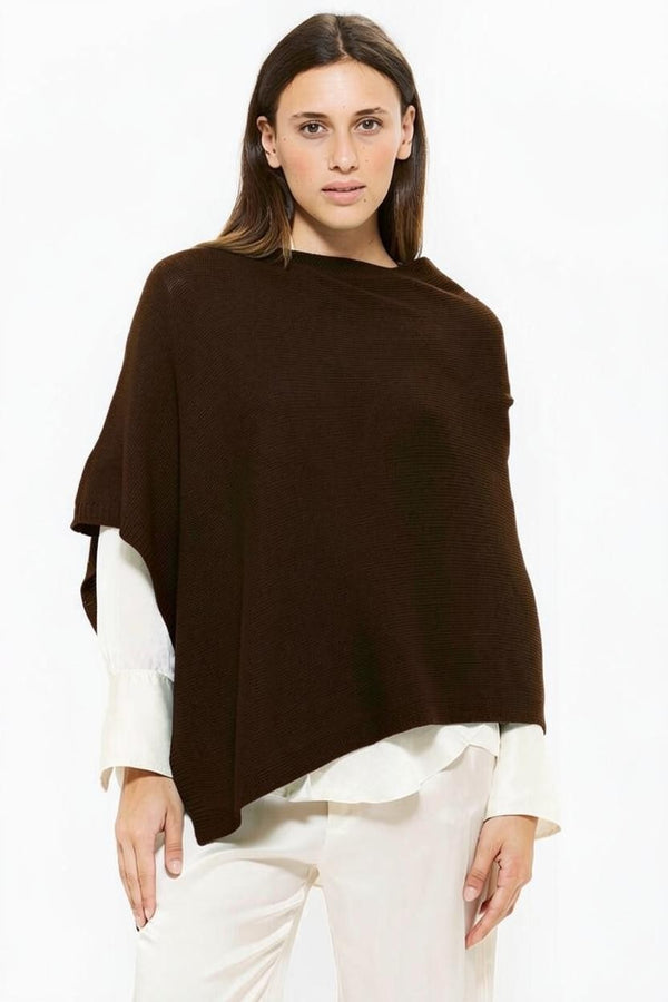 ponchetto lana merino cashmere