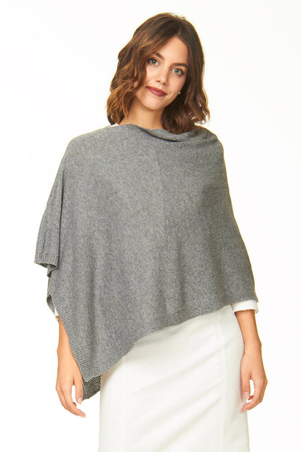 ponchetto lana merino cashmere
