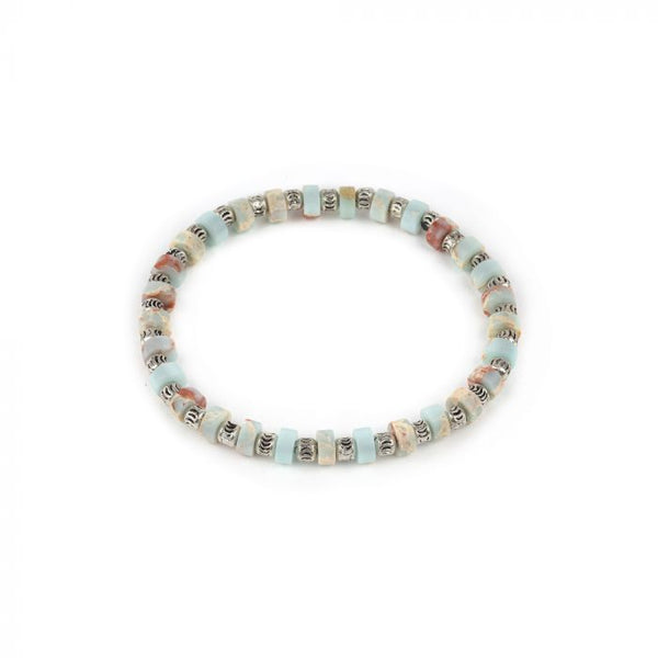 Bracciale pasta pietra cilindri VESTOPAZZO