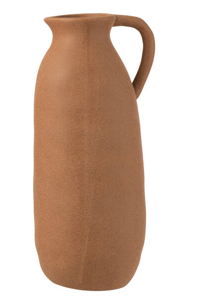 Vaso alto manico ceramica terra