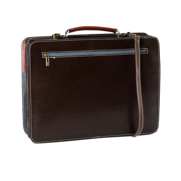 borsa cartella grande pelle