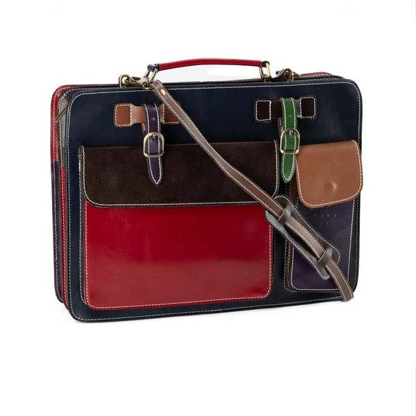 borsa cartella grande pelle