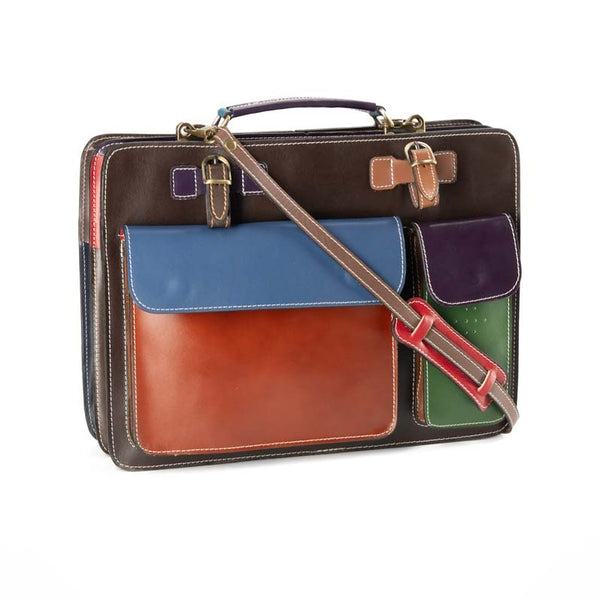 borsa cartella grande pelle