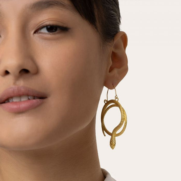 Orecchino serpente tondo