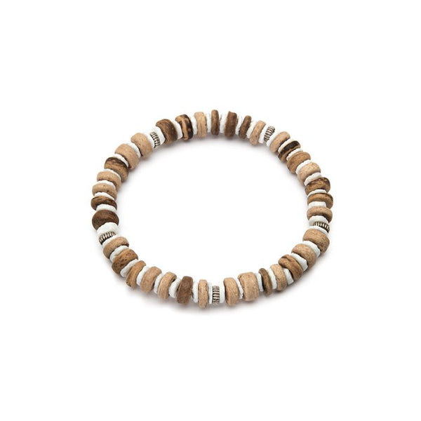 Bracciale elastico conchiglia/cocco