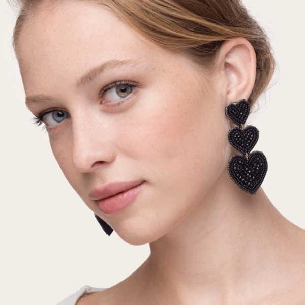 Orecchino 3 cuori VESTOPAZZO