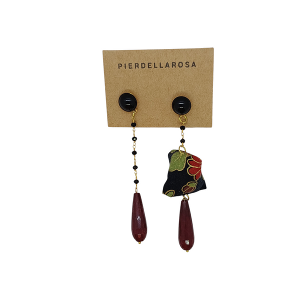 Orecchini kyoto assimetrico