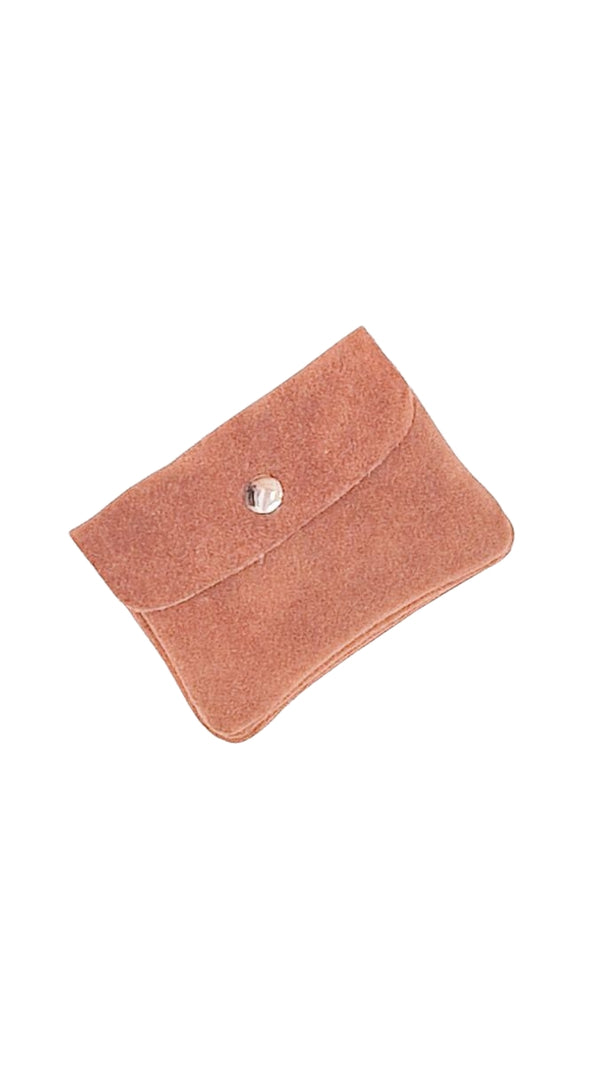 Portaspicci in pelle scamosciato con taschino