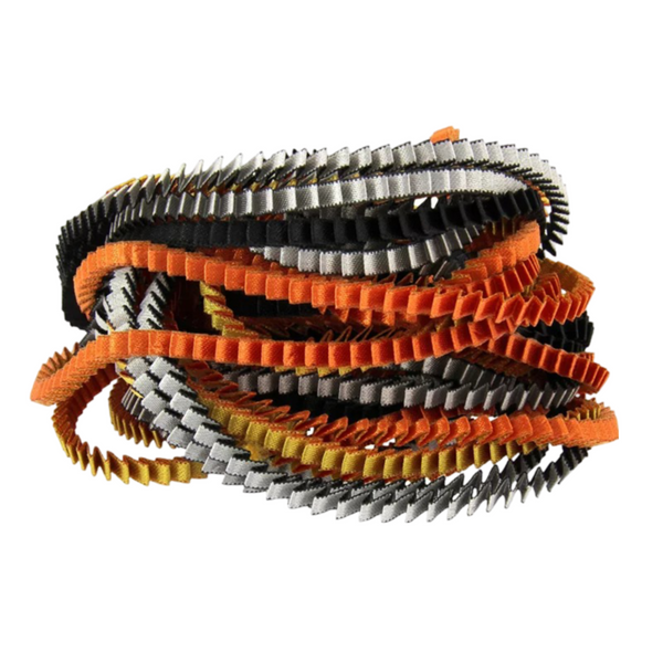 Collana plissettata lunga