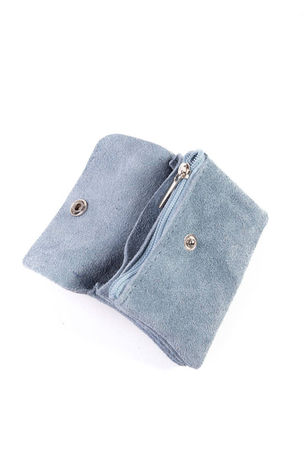 Portaspicci in pelle scamosciato con taschino