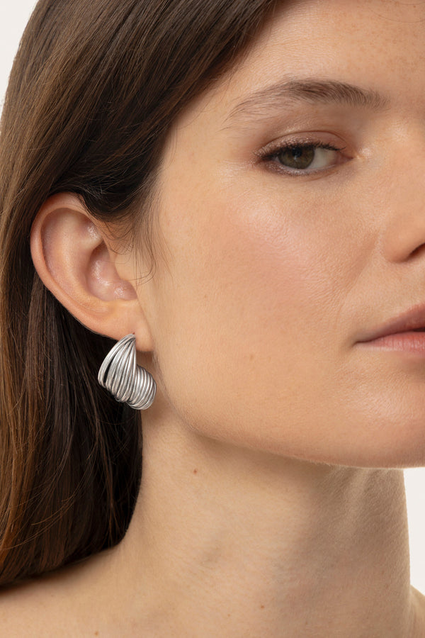 Orecchini chunky wave