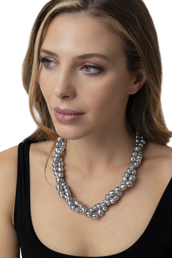 Collana sfere intrecciate