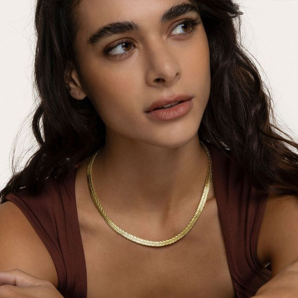 Collana serpente piatto