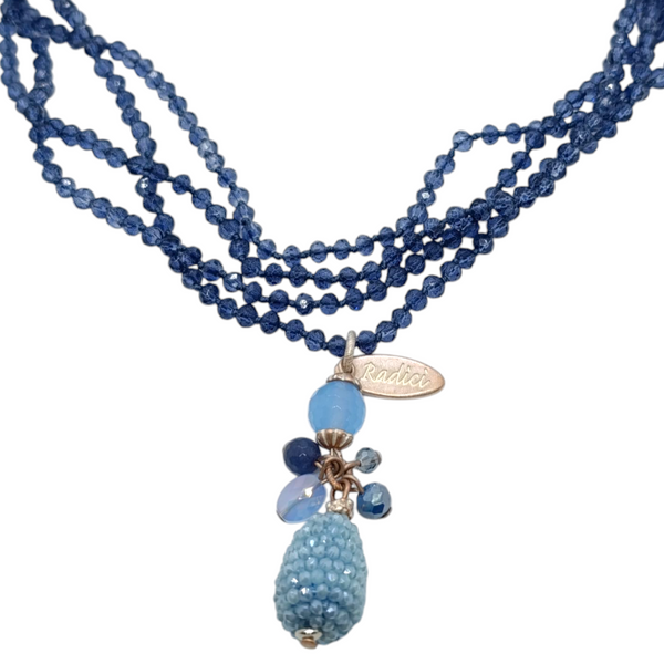 Collana filo cristalli