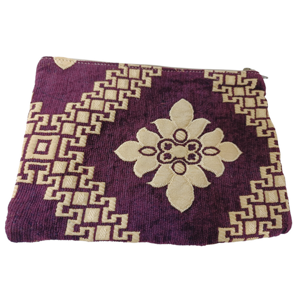 Pochette avanti e dietro bordeaux