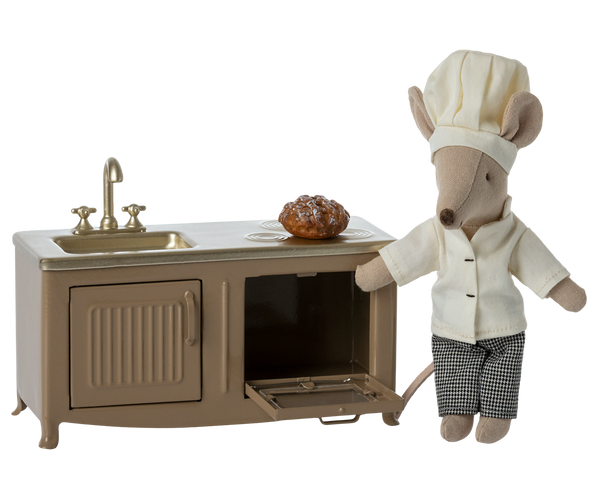 Cucina topo marrone chiaro