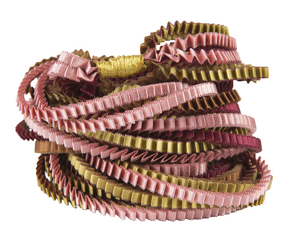 Collana plissettata lunga