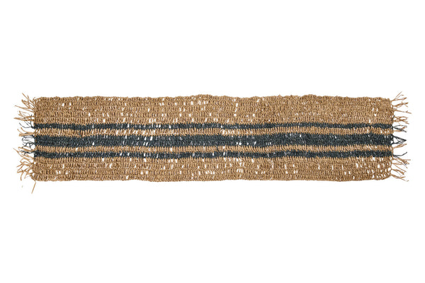 Runner raffia righe marrakech