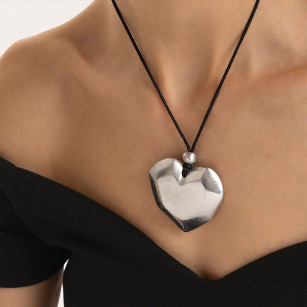 Pendente cuore diamante