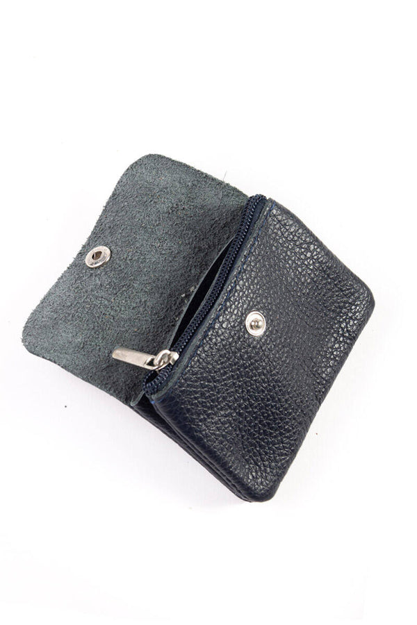 Portaspicci con taschino clip e zip pelle