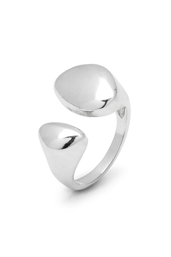 Anello 2 ovali irregolare