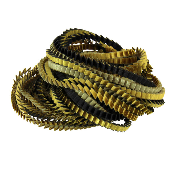 Collana plissettata lunga