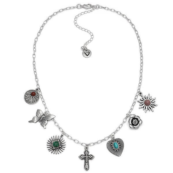 Collana mix elementi pietra