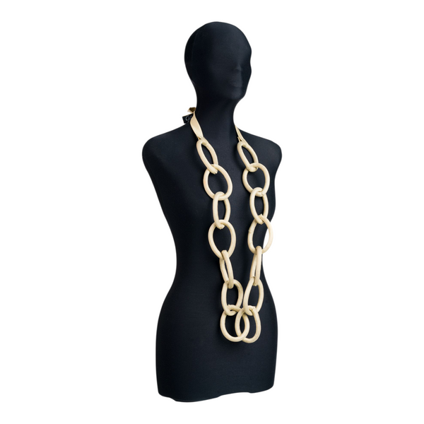 Collana anelli grandi viscosa