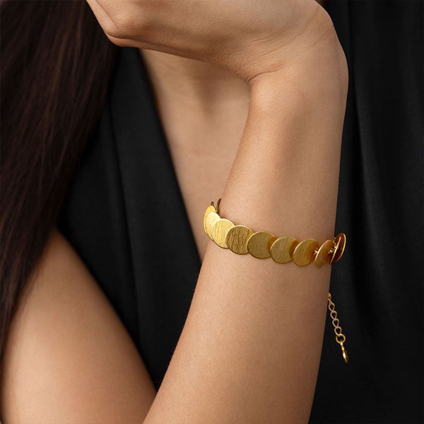 Bracciale monete in linea