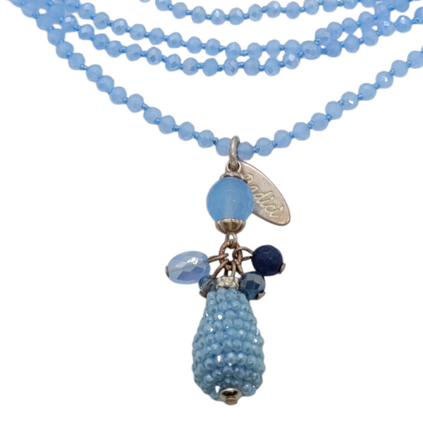 Collana filo cristalli