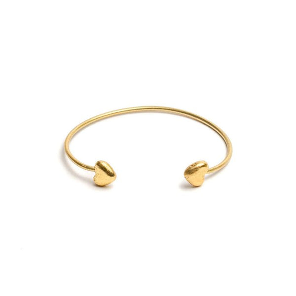 Bracciale fascia rigido cuori