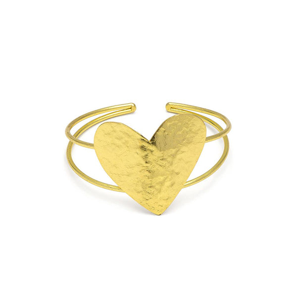Bracciale fascia 2 linee cuore