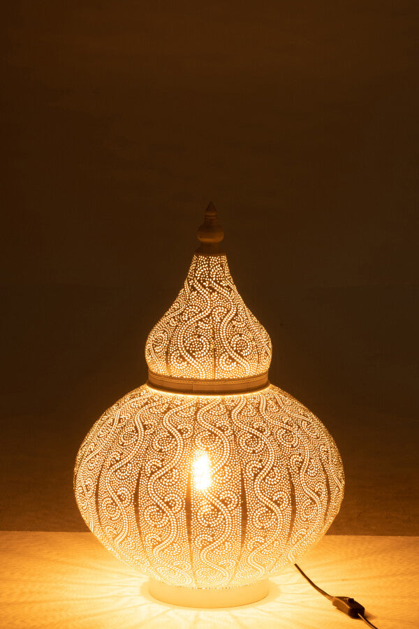 Lampada Aladin Metallo Bianco Small