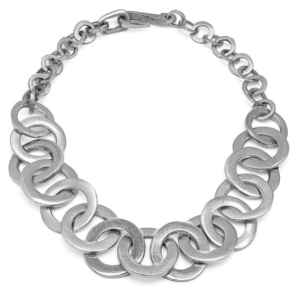 Collana catena maxi con tondi.