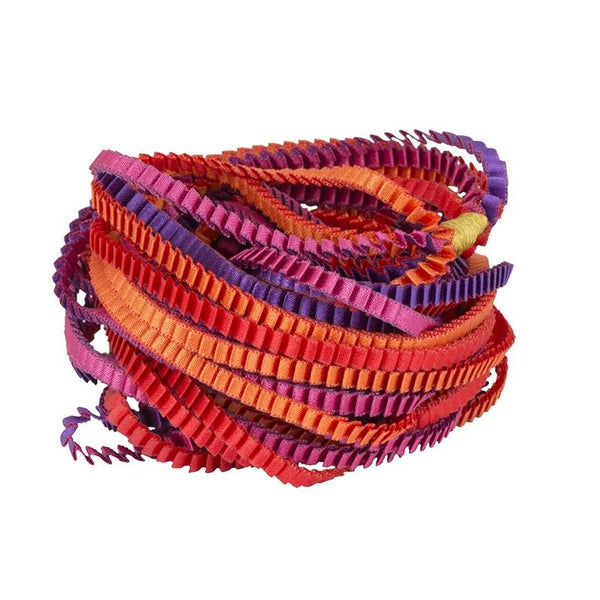 Collana plissettata lunga
