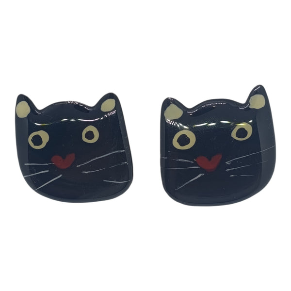orecchini gatto nero