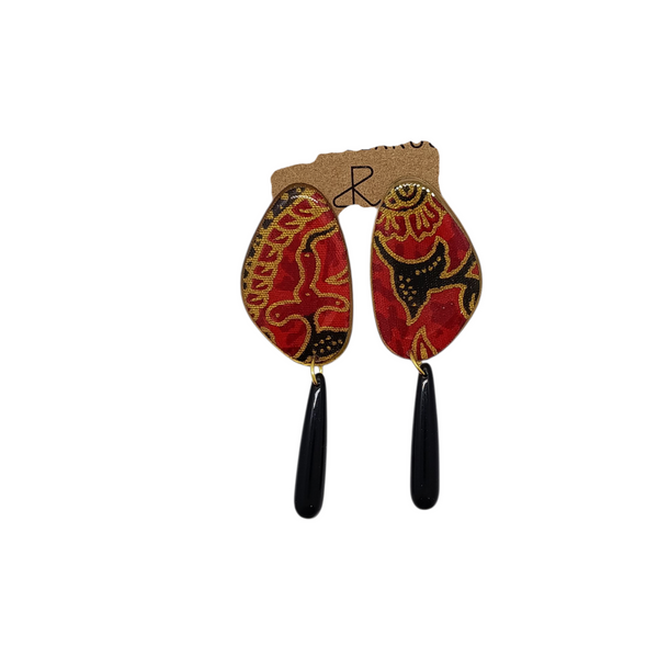 Orecchini fiamme orientale