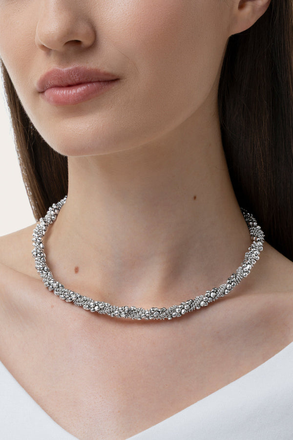 Girocollo intreccio mix