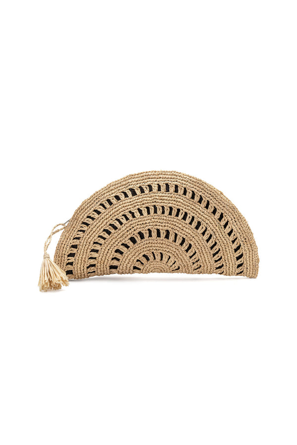 pochette rafia ventaglio